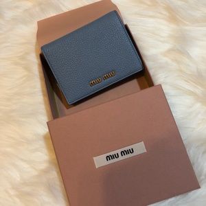 Miumiu leather wallet